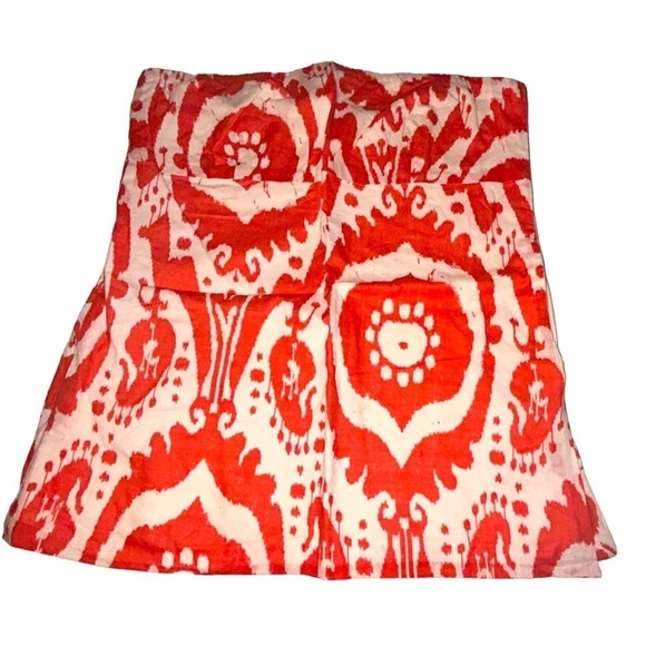 J. Crew Tops - J. Crew strapless top Women's Boho Print Tube Top Cotton Bustier Small